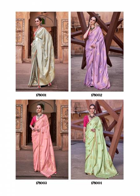 Rajpath Neha Silk Satin Weaving Wedding Sarees Catalog
